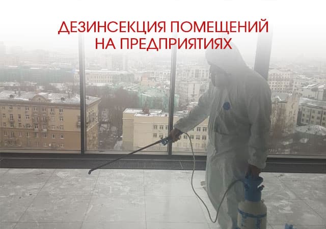 Дезинсекция помещений на предприятиях в Волоколамске